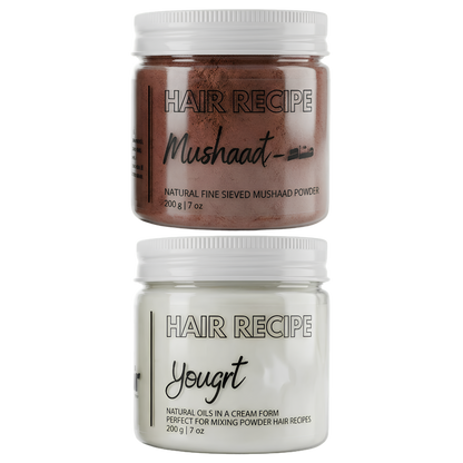 Red Mushaat 200g + Hair Yogurt | المشاط الملكي و زبادي الشعر العلاجي