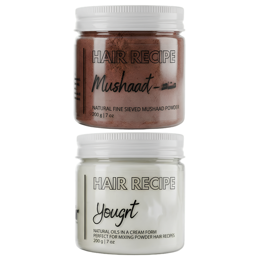 Red Mushaat 200g + Hair Yogurt | المشاط الملكي و زبادي الشعر العلاجي